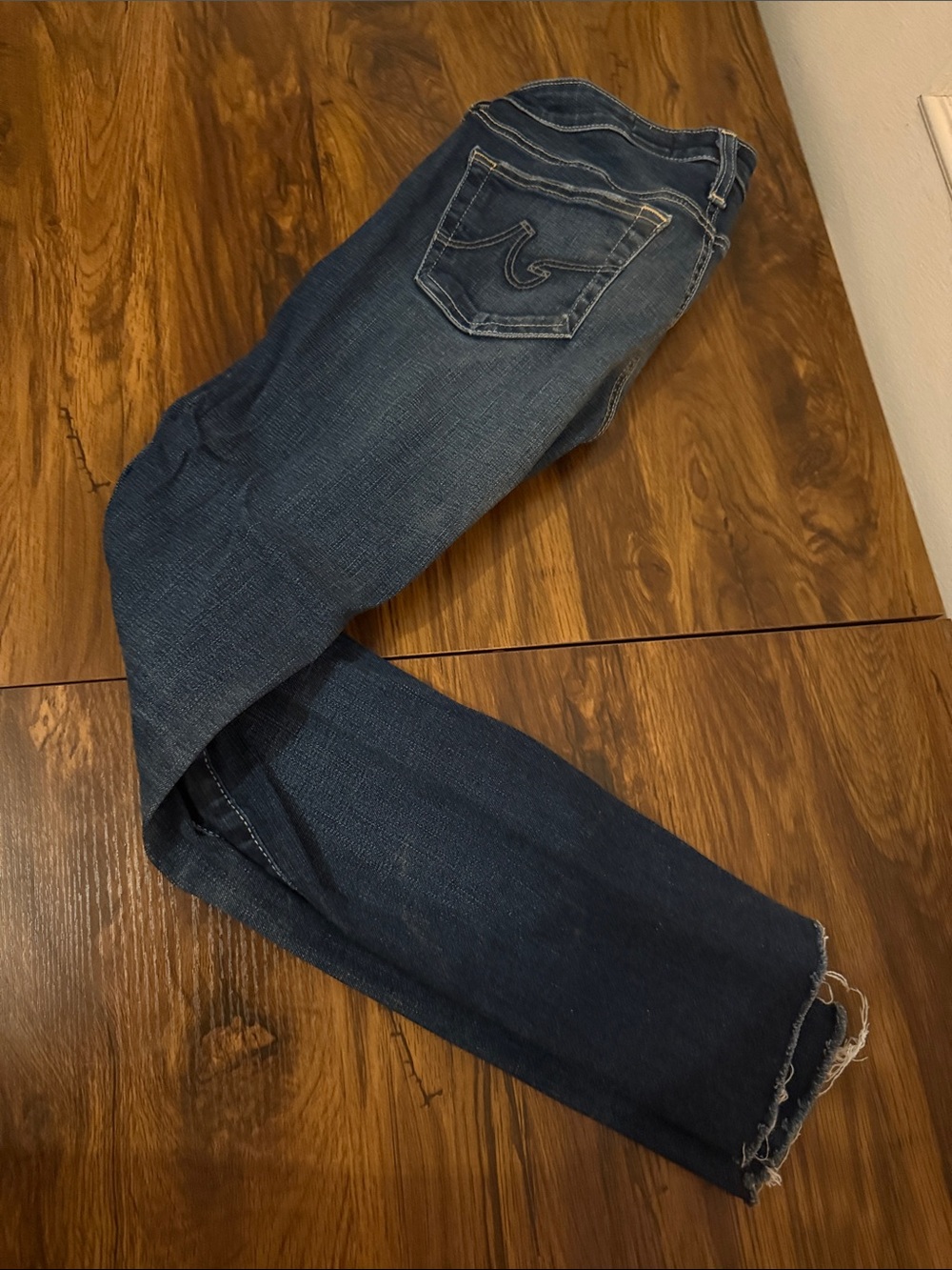 AG Adriano Goldschmied Men's Straight Leg Dark Indigo Jeans